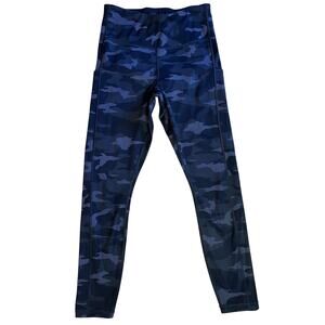 Athleta Women’s Green Camo Ultimate Stash Pocket 7/8 Leggings Pockets Sz Small